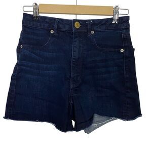 American Eagle Jean Shorts Womens 6 (26" Waist) Sky High Shortie Stretch Dark